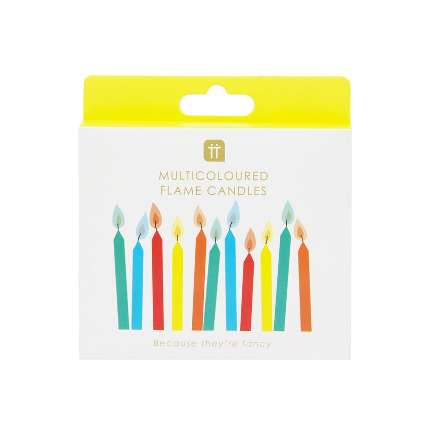 Rainbow Flame Birthday Candles