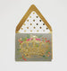 Queen Gold Embossed W/ Flowers Greeting Card