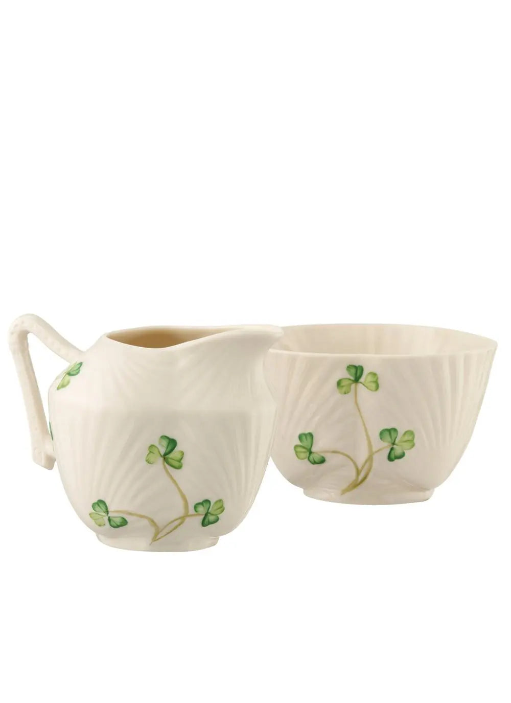 Belleek Shamrock 6th Green Mark Creamer