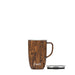 Stainless Steel Teakwood Mug W/ Handle