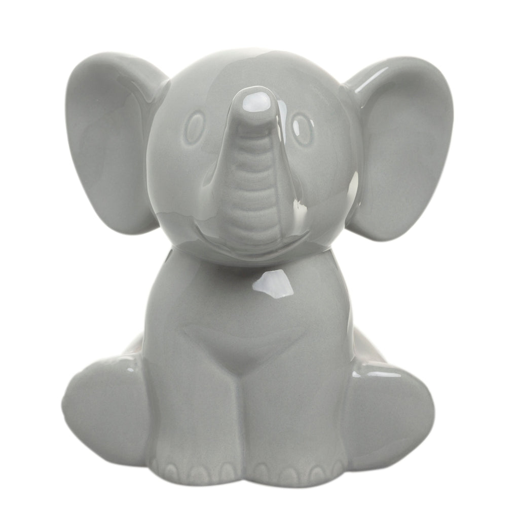 Gray Elephant Piggy Bank