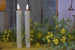 Spiral Taper Candle Realistic Flame 2 Pack
