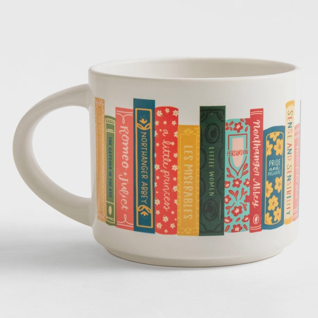 Book Stack Ceramic Mug