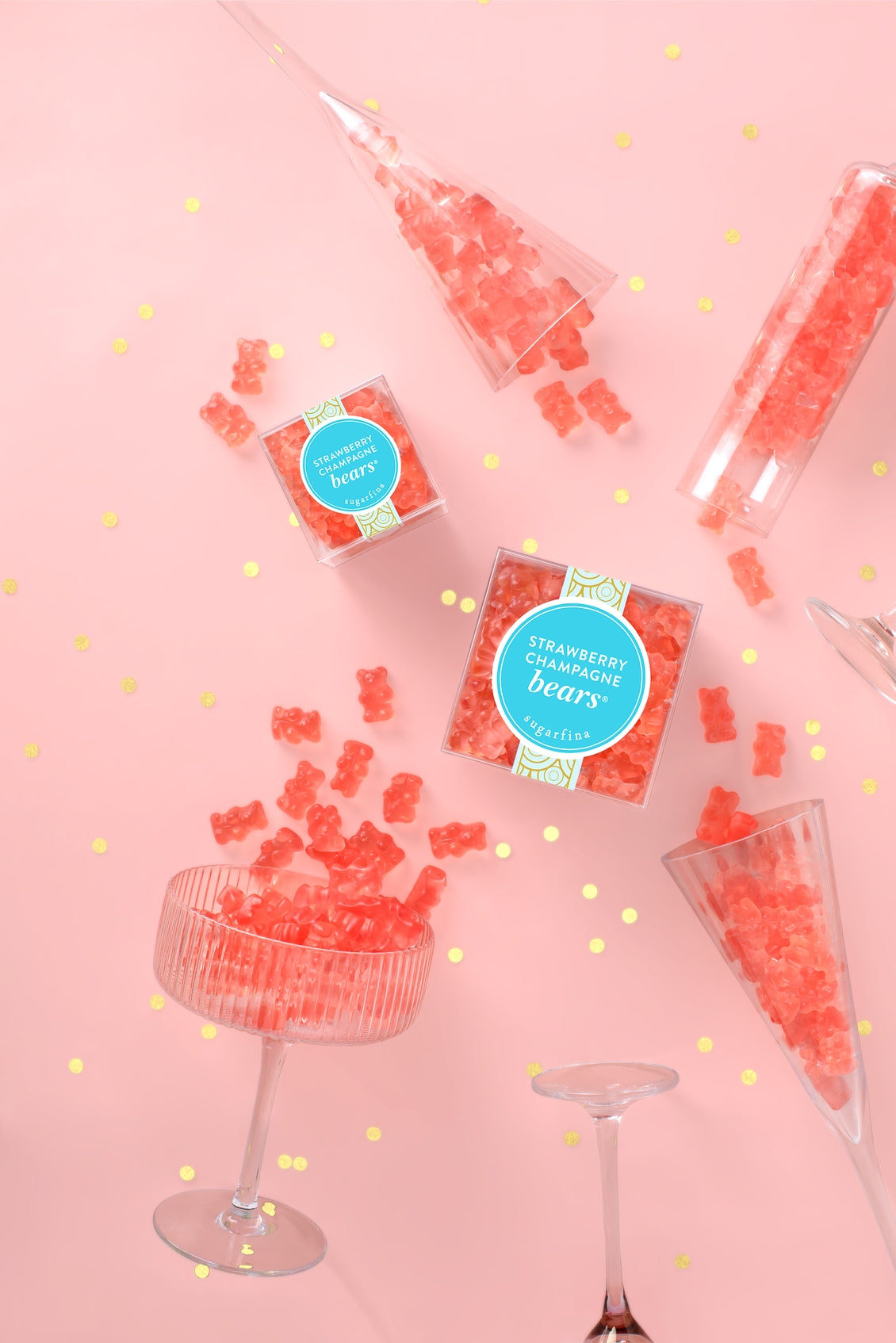 STRAWBERRY CHAMPAGNE GUMMY BEARS