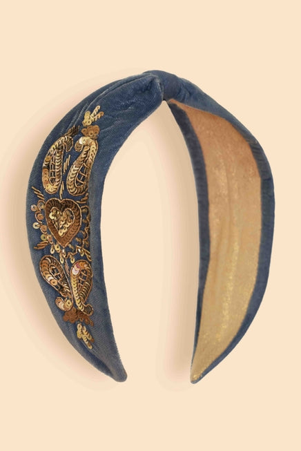Embellished Velvet Headband