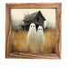 Halloween Ghost Framed Sign