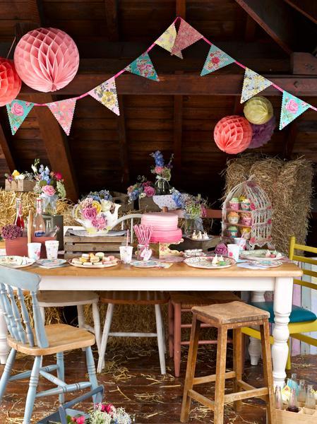 Floral Bunting Paper Garland