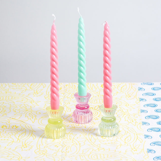 Small Glass Candleholder
