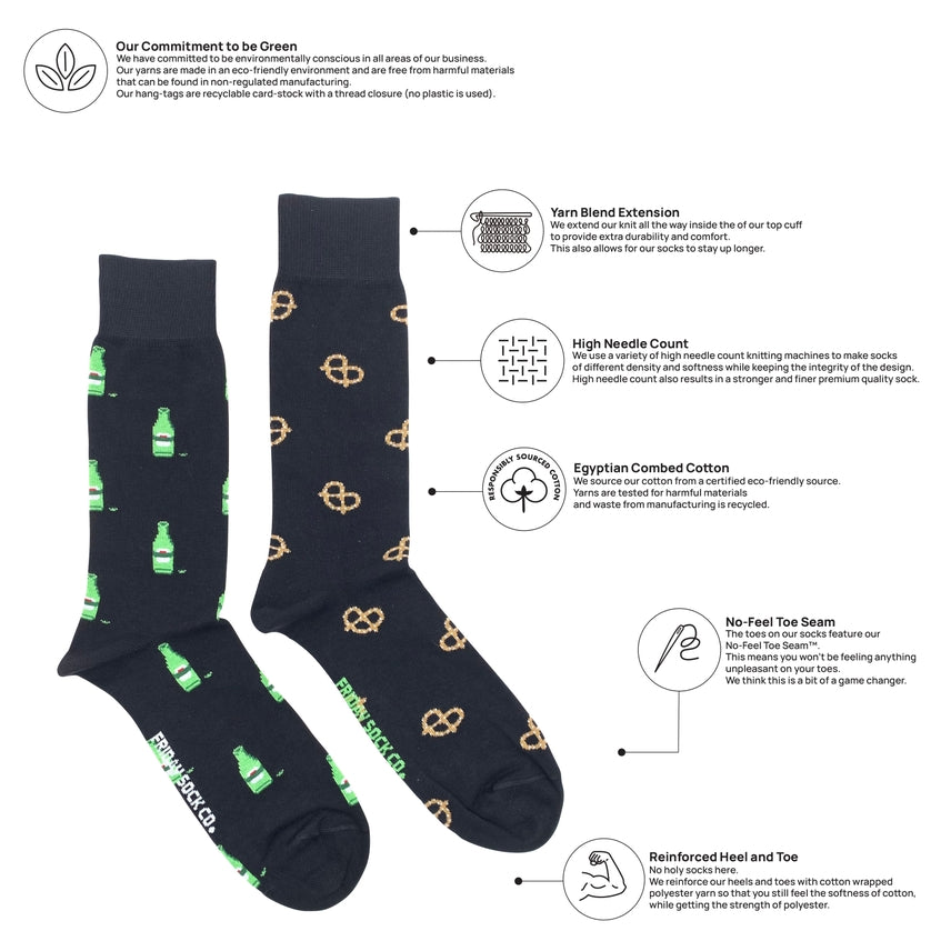 Men's Pretzel & Beer Socks