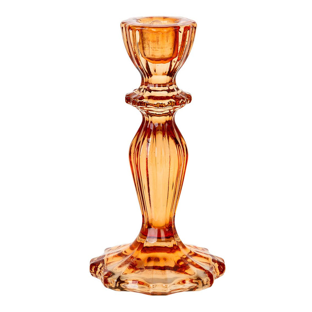 Glass Candlestick Holder