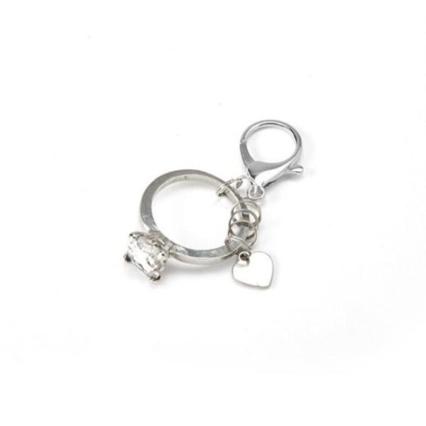 Engagement deals ring keychain