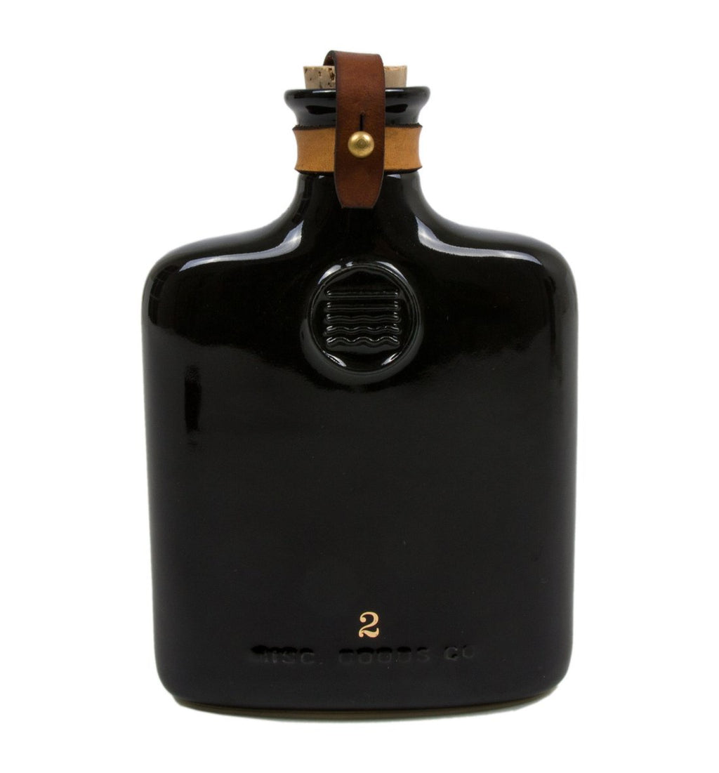 Black Ceramic Flask