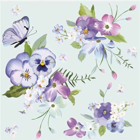 Floral Paper Napkins