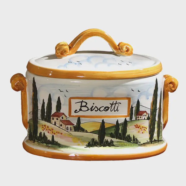 Toscana Oval Biscotti Jar