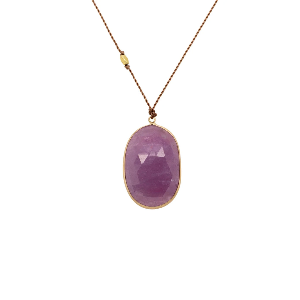 Pink Sapphire Necklace