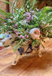 Delft Cow Creamer Floral Arrangement