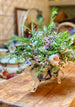 Delft Cow Creamer Floral Arrangement