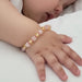 Baby Amber & Gemstone Teething Bracelet Rose