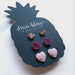 3 Pair Stud Earrings
