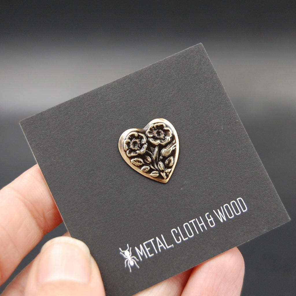 Small Victorian Heart Pin