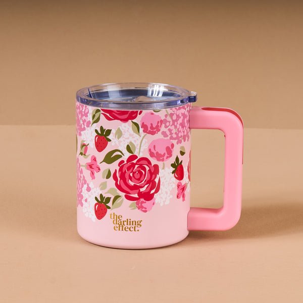 Insulated Rose Garden Mug