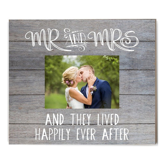 Mr. & Mrs. Grey Slat Frame