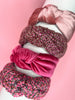 Pink Tweed & Velvet Headband