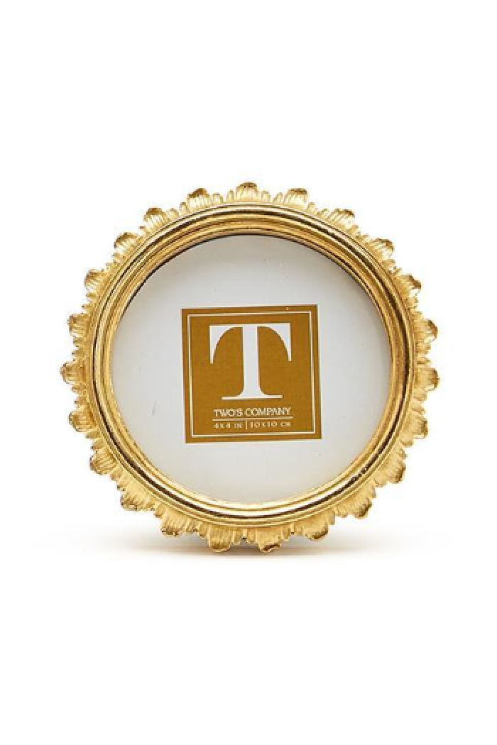 Gold Falcate Photo Frame