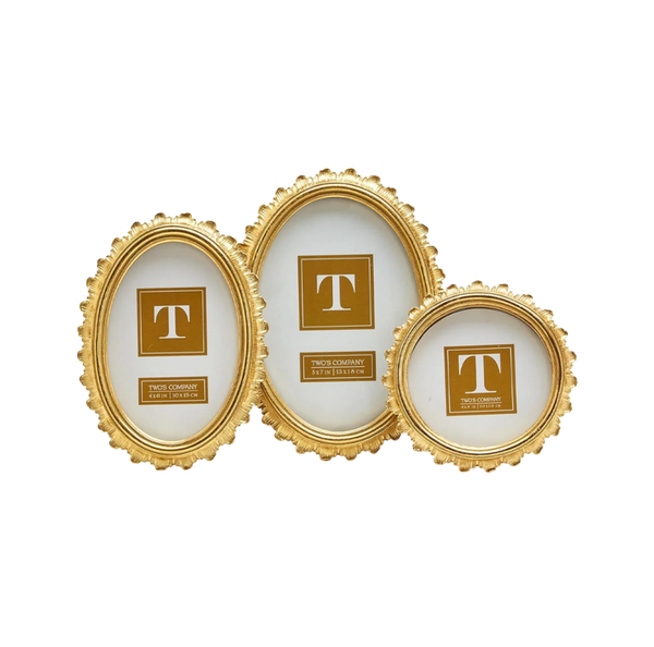 Gold Falcate Photo Frame