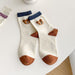 BEAR & STRIPE CREW SOCK
