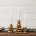 Gold Finish Christmas Tree Candle Holder