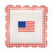 Gingham Fla Paper Plate