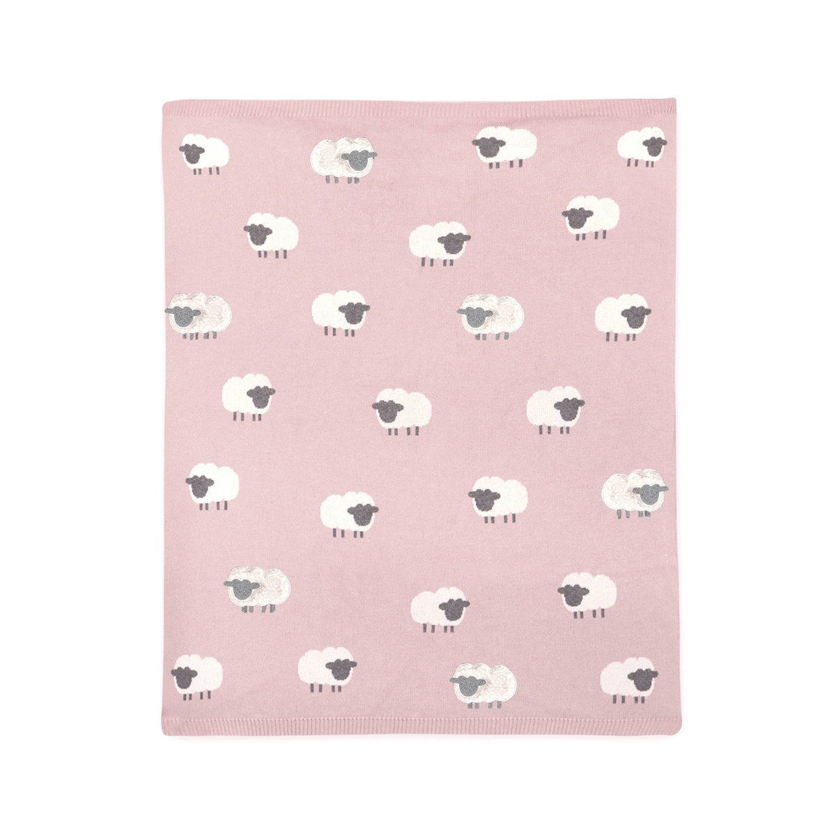 Rose Woolly Lamb Knit Baby Blanket