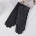 Quilted Diamond Pattern Gloves