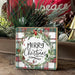Merry Christmas Plaid Block