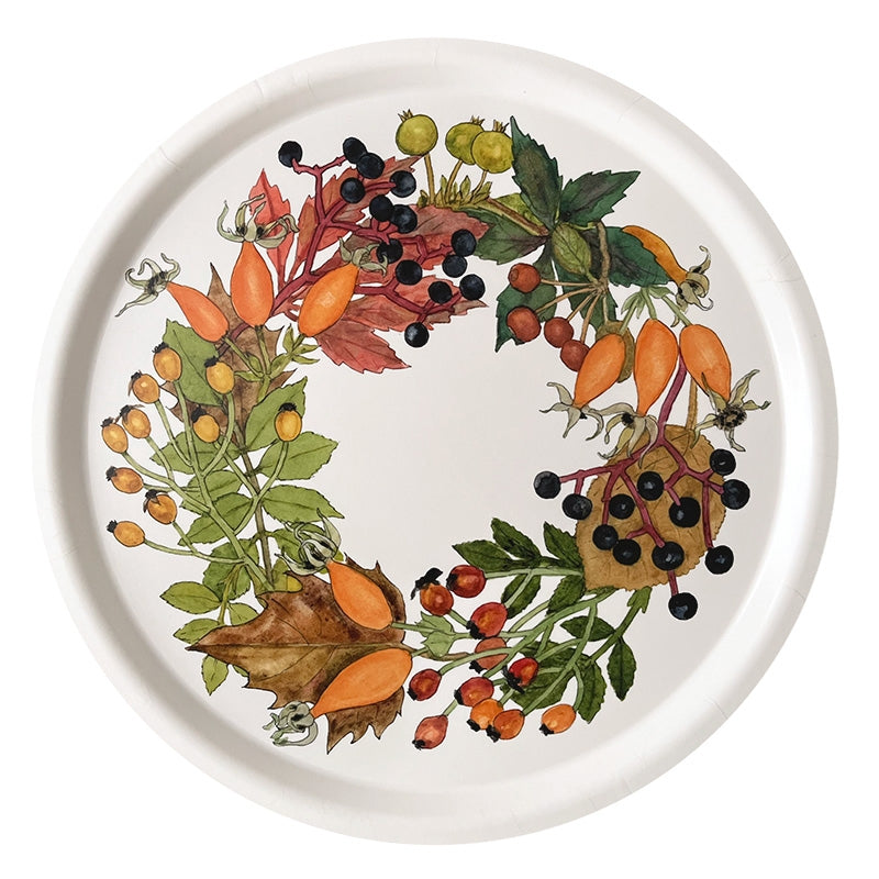 Round Wood Serving Tray