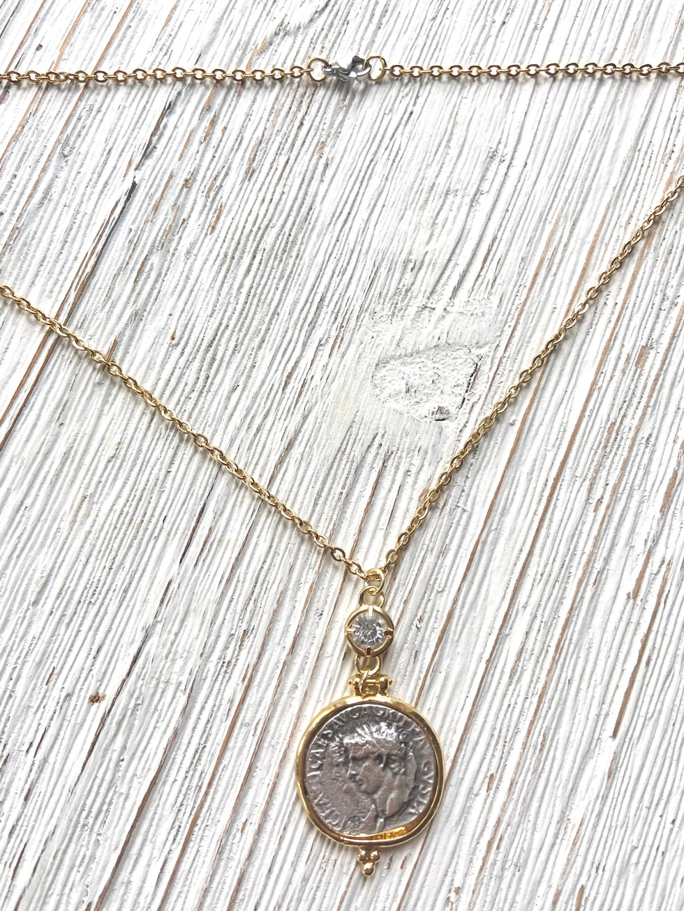 Greek Coin Necklace