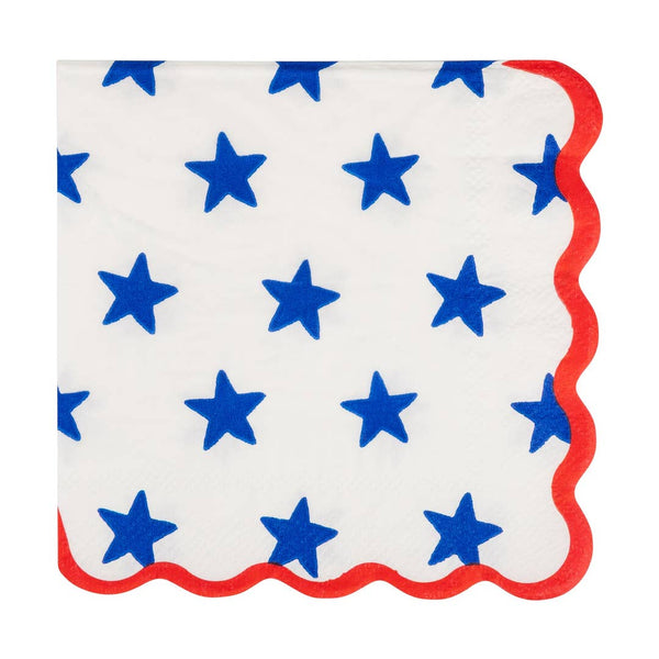 Stars & Stripes Paper Napkin Cocktail Set