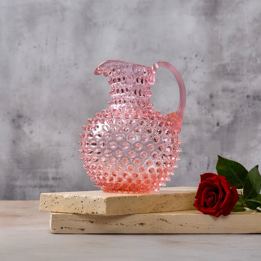 Hobnail Glass Pitcher