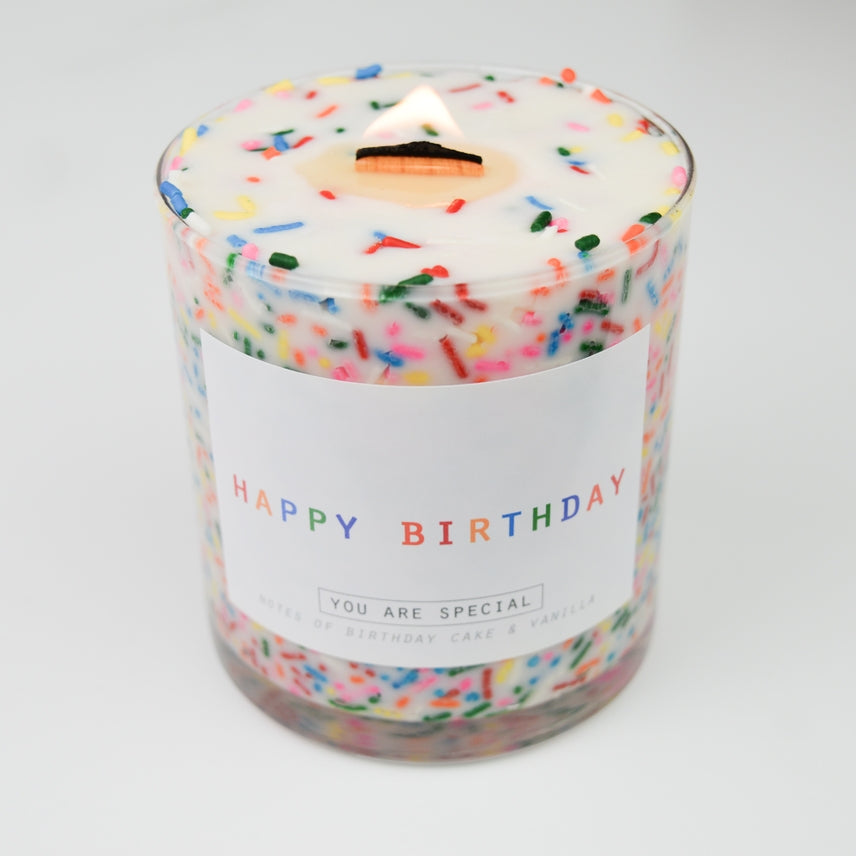 Happy Birthday Sprinkle Candle