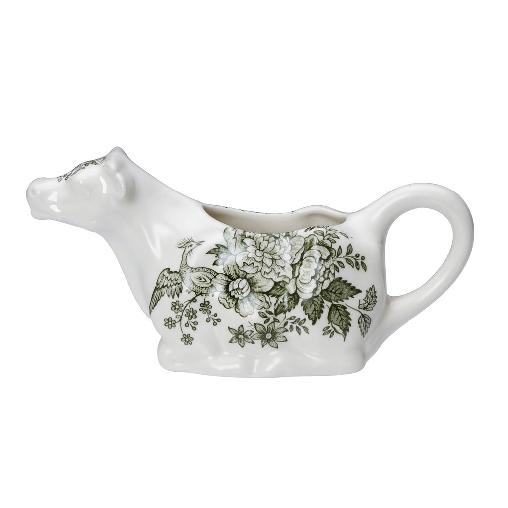 Green Asiatic Pheasants Cow Creamer