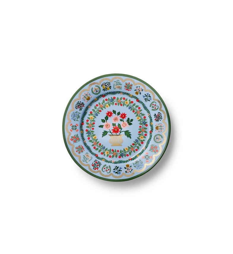 Rosette Porcelain Dessert Plate Set