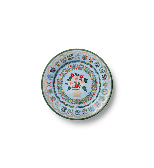 Rosette Porcelain Dessert Plate Set