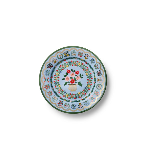 Rosette Porcelain Dessert Plate Set