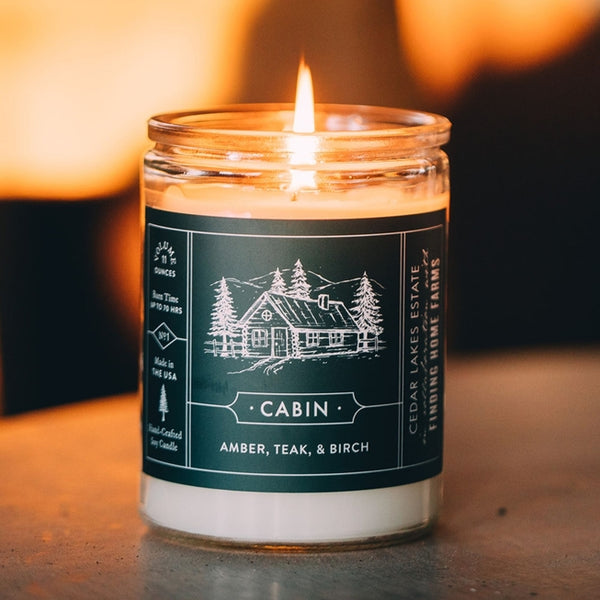 Cabin Woody Soy Candle