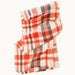 ORANGE PLAID OVERSIZED BLANKET SCARF