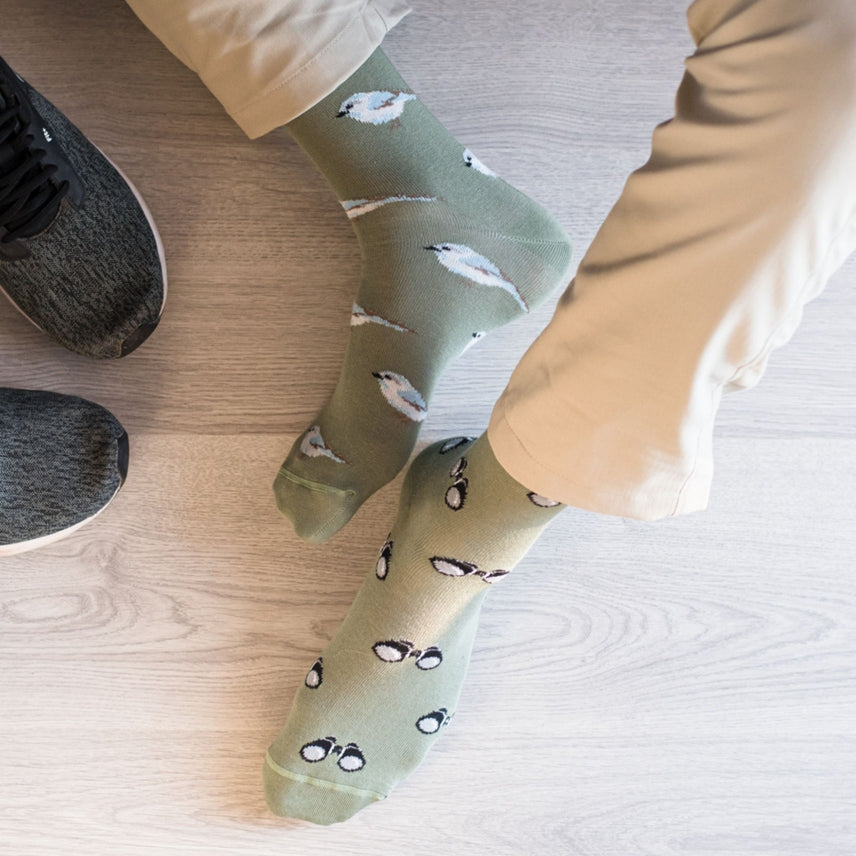 Men's Bird Watching Mismatched Socks