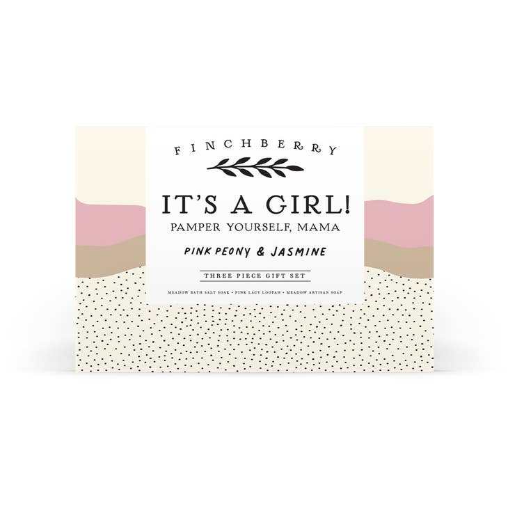 It's A Girl Baby Shower Gift Set