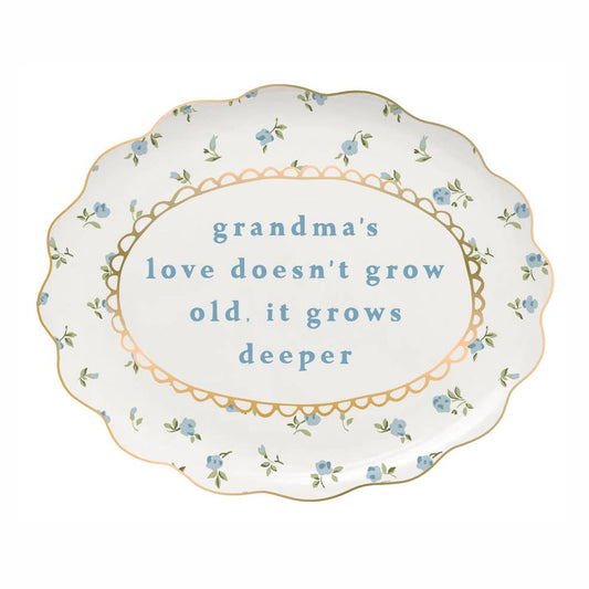 Grandma's Love Scallop Trinket Tray