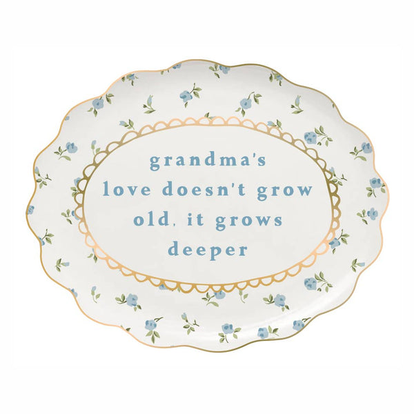 Grandma's Love Scallop Trinket Tray